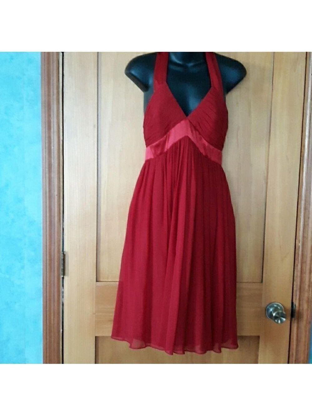 Maggy London Silk Halter Gown Size 4